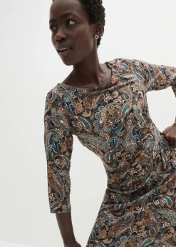 Shirtkleid mit Paisley Druck