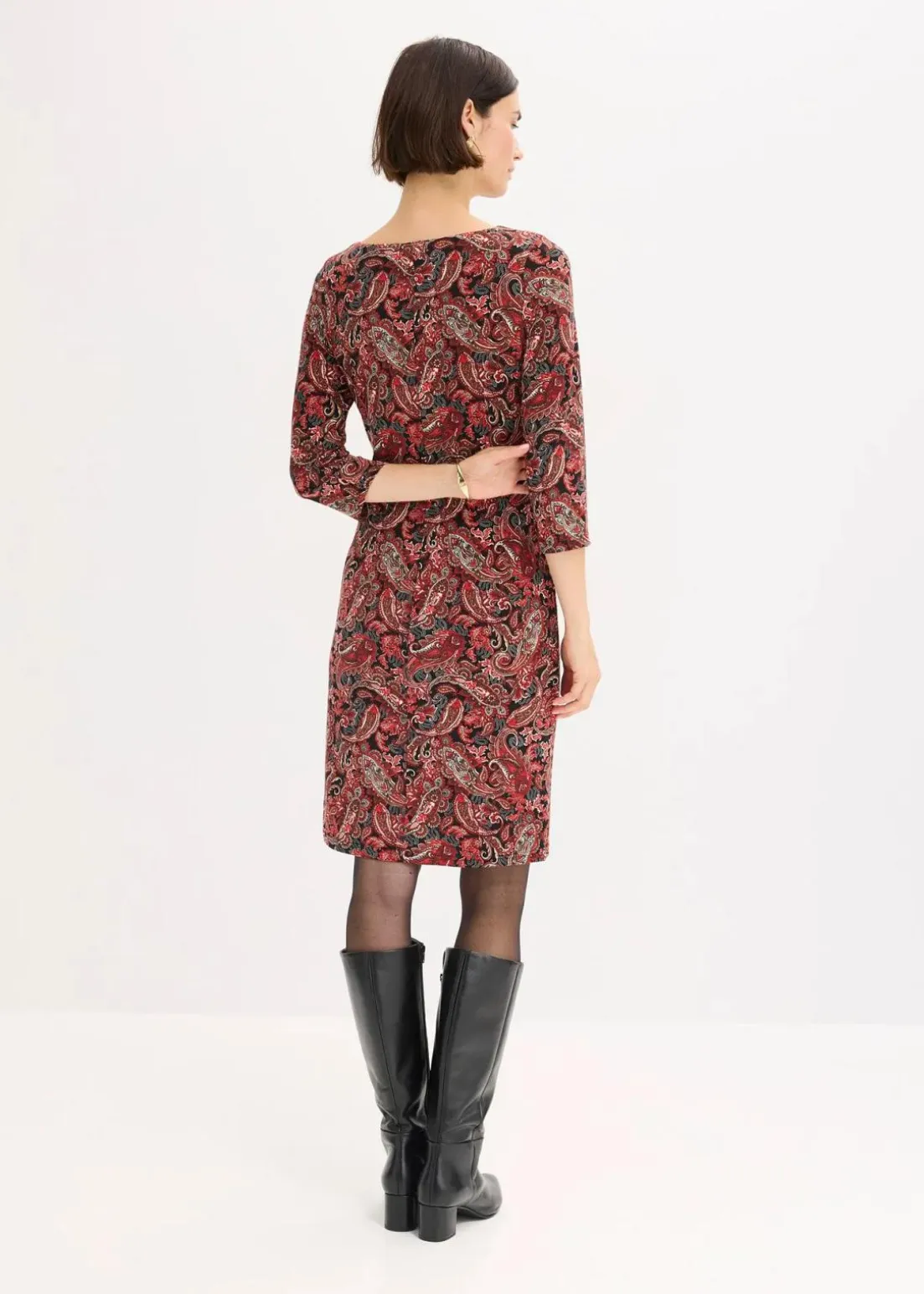 Shirtkleid mit Paisley Druck