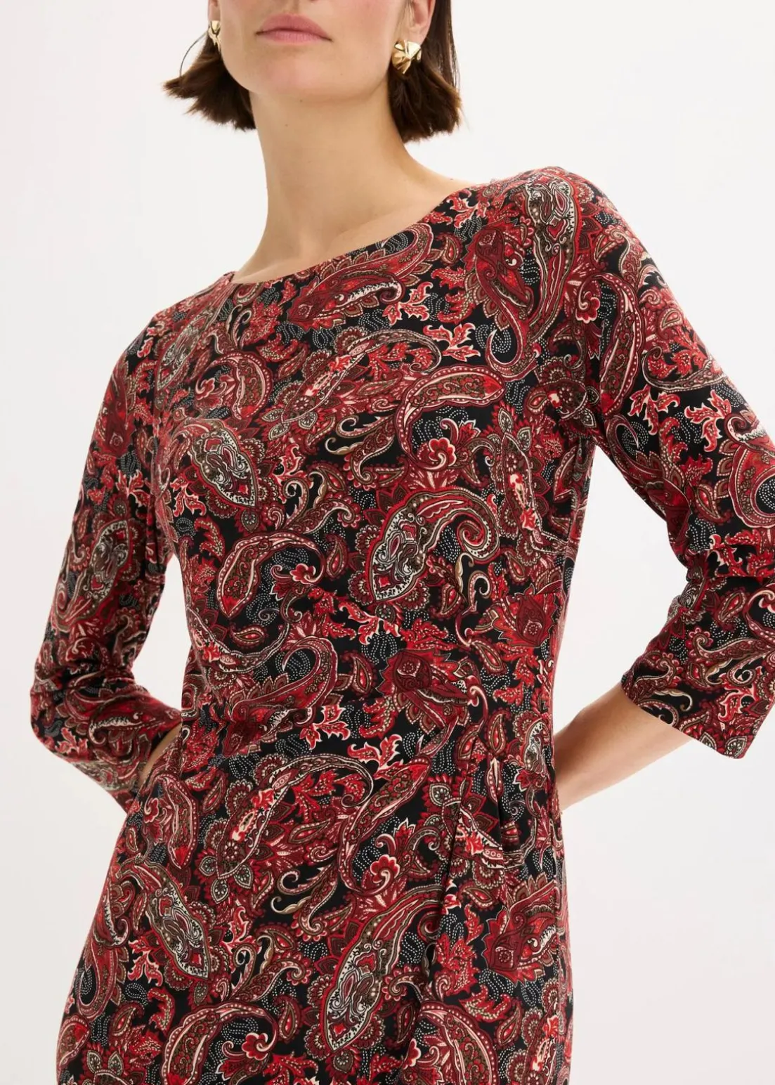 Shirtkleid mit Paisley Druck