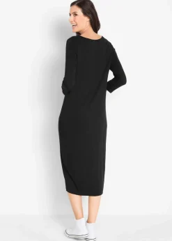 Shirt-Kleid mit 3/4-Ärmeln