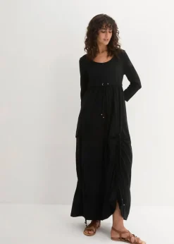 Shirt-Kleid mit 3/4-Ärmeln