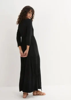 Shirt-Kleid mit 3/4-Ärmeln