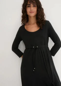Shirt-Kleid mit 3/4-Ärmeln