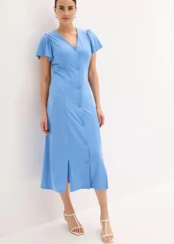 Shirtkleid mit Schlitz