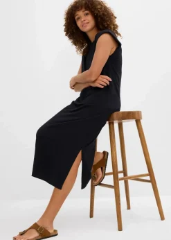 Shirtkleid mit Schulterpolstern aus reiner Bio-Baumwolle