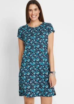 Shirtkleid mit seitlichen Schlitzen aus reiner Baumwolle (2er Pack)