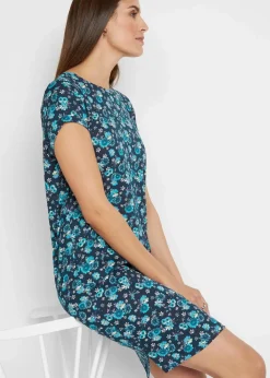 Shirtkleid mit seitlichen Schlitzen aus reiner Baumwolle (2er Pack)