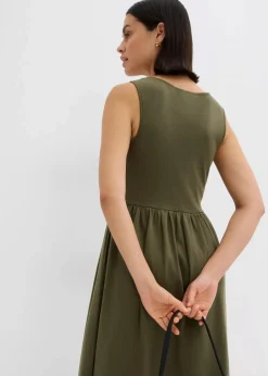 Shirtkleid mit Taschen aus reiner Baumwolle