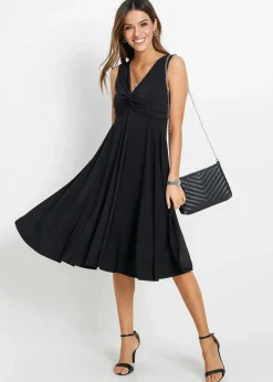 Shirtkleid mit V-Ausschnitt