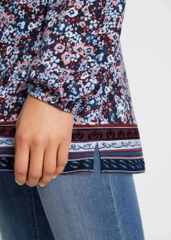 Shirt-Tunika aus Baumwoll-Viskose-Mix