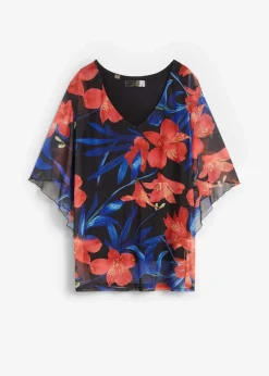 Shirt-Tunika aus Mesh