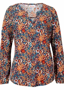 Shirt-Tunika, bedruckt, Langarm