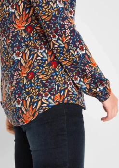 Shirt-Tunika, bedruckt, Langarm