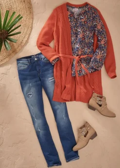 Shirt-Tunika, bedruckt, Langarm