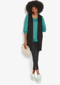 Shirt-Weste aus Viskose