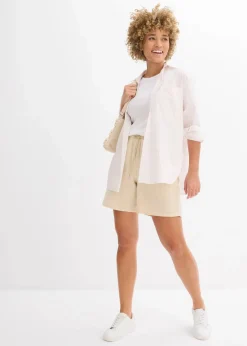 Shorts aus Musselin
