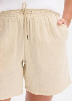 Shorts aus Musselin