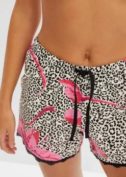 Shorts (2er Pack) mit zarter Spitze