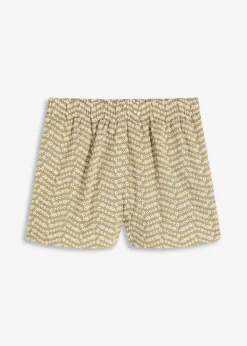 Shorts mit Lochstickerei