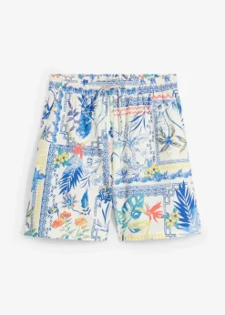 Shorts mit Seidenanteil