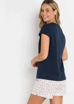 Shorty aus reiner Baumwolle