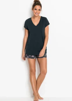 Shorty aus reiner Baumwolle