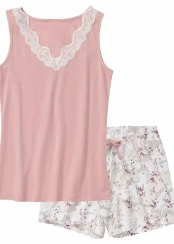 Shorty mit feiner Spitze