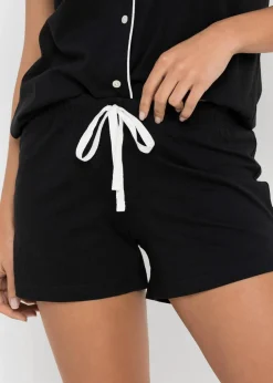 Shorty mit Knopfleiste