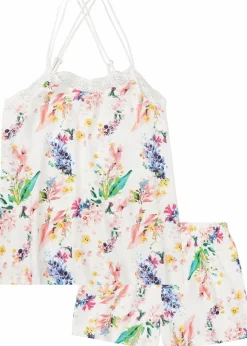 Shorty mit Spaghettiträgern