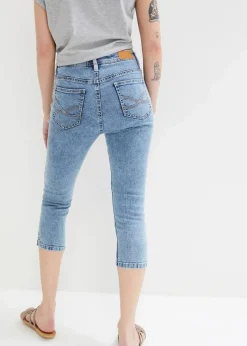 Skinny Jeans Mid Waist, knieumspielend Stretch