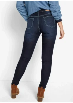 Skinny Jeans Mid Waist, Kontrastnähte