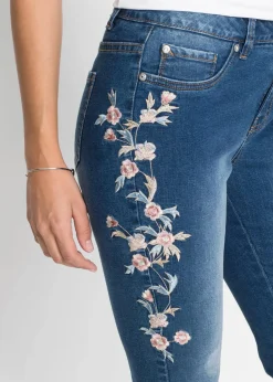 Skinny-Jeans Mid Waist, verkürzt