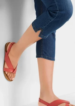 Slim Fit Jeans Mid Waist, cropped