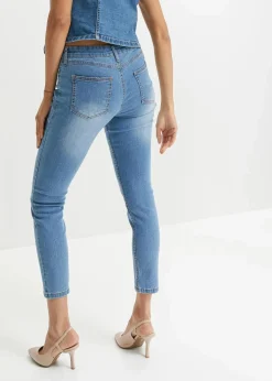 Slim Fit Jeans Mid Waist, cropped