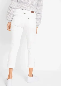 Slim Fit Jeans Mid Waist, cropped
