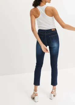 Slim Fit Jeans Mid Waist, cropped