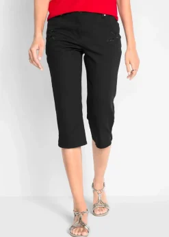 Slim Fit Jeans, Mid Waist, cropped