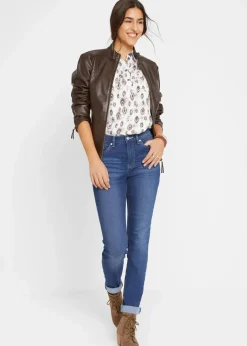 Slim Jeans Mid Waist, Stretch