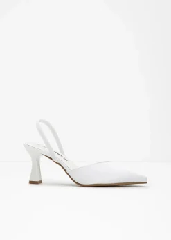 Slingpumps in Satin-Optik