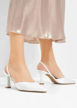 Slingpumps in Satin-Optik