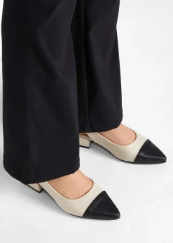 Slingpumps mit flachem Absatz
