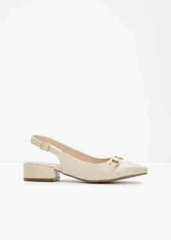 Slingpumps mit flachem Absatz