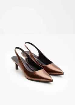 Slingpumps mit schmalem Absatz