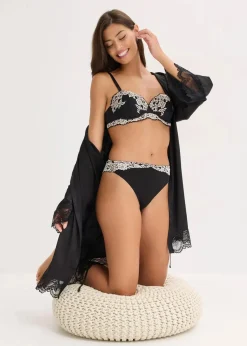 Slip aus zweifarbiger Spitze (2er Pack)