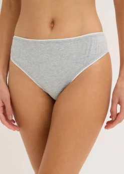 Slip mit Baumwolle und Spitze