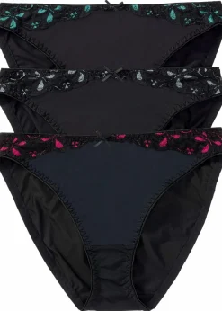 Slip mit Spitze (3er Pack)