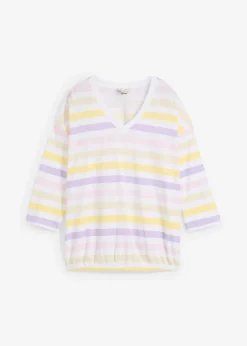 Slub-Shirt aus Bio-Baumwolle, 3/4 Arm