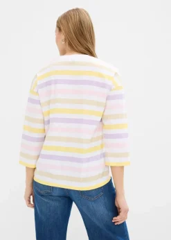 Slub-Shirt aus Bio-Baumwolle, 3/4 Arm