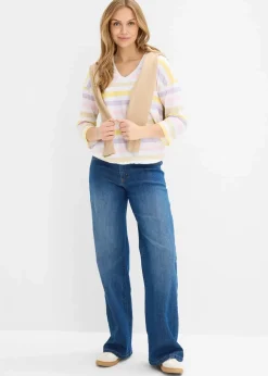 Slub-Shirt aus Bio-Baumwolle, 3/4 Arm