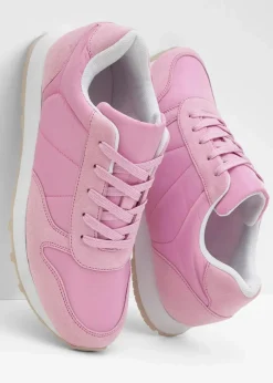 Sneaker mit Satin-Einsatz